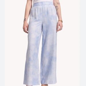 NWT NAADAM 100% Silk Light Blue Pants